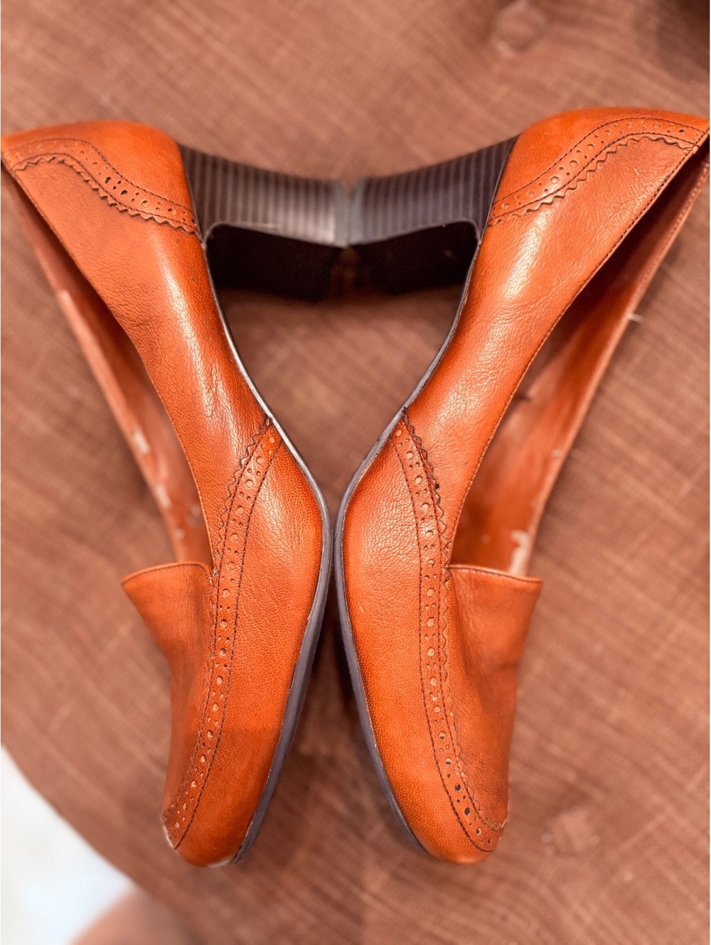 Naturalizer N5 Comfort Brown Leather Heels 12M